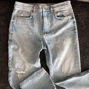 Zara slim straight leg jeans